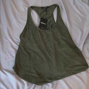 Knit top/slvis dark olive
